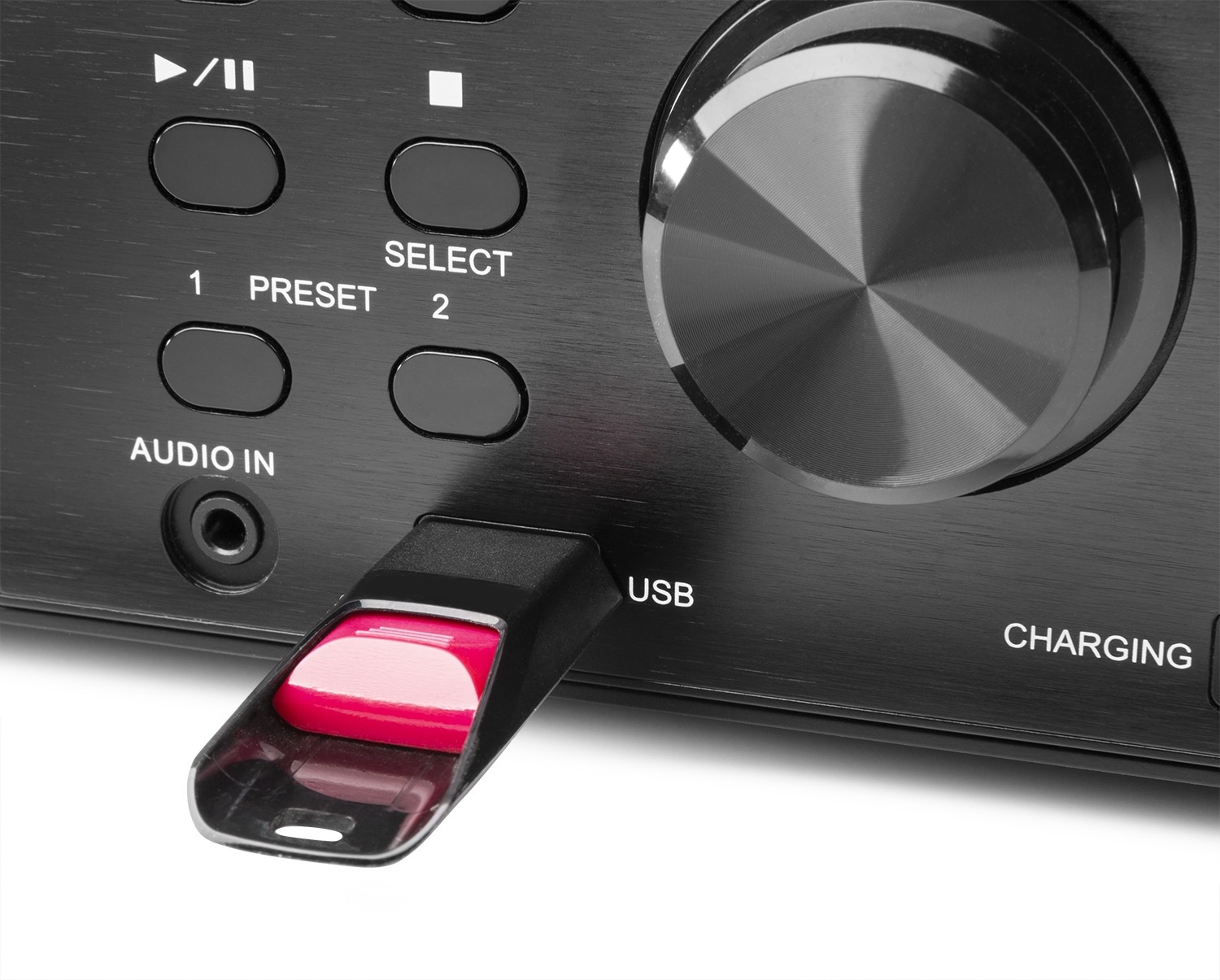 Prato, Radio da 60W  con DAB+/FM, display, lettore CD, Bluetooth, colore nero