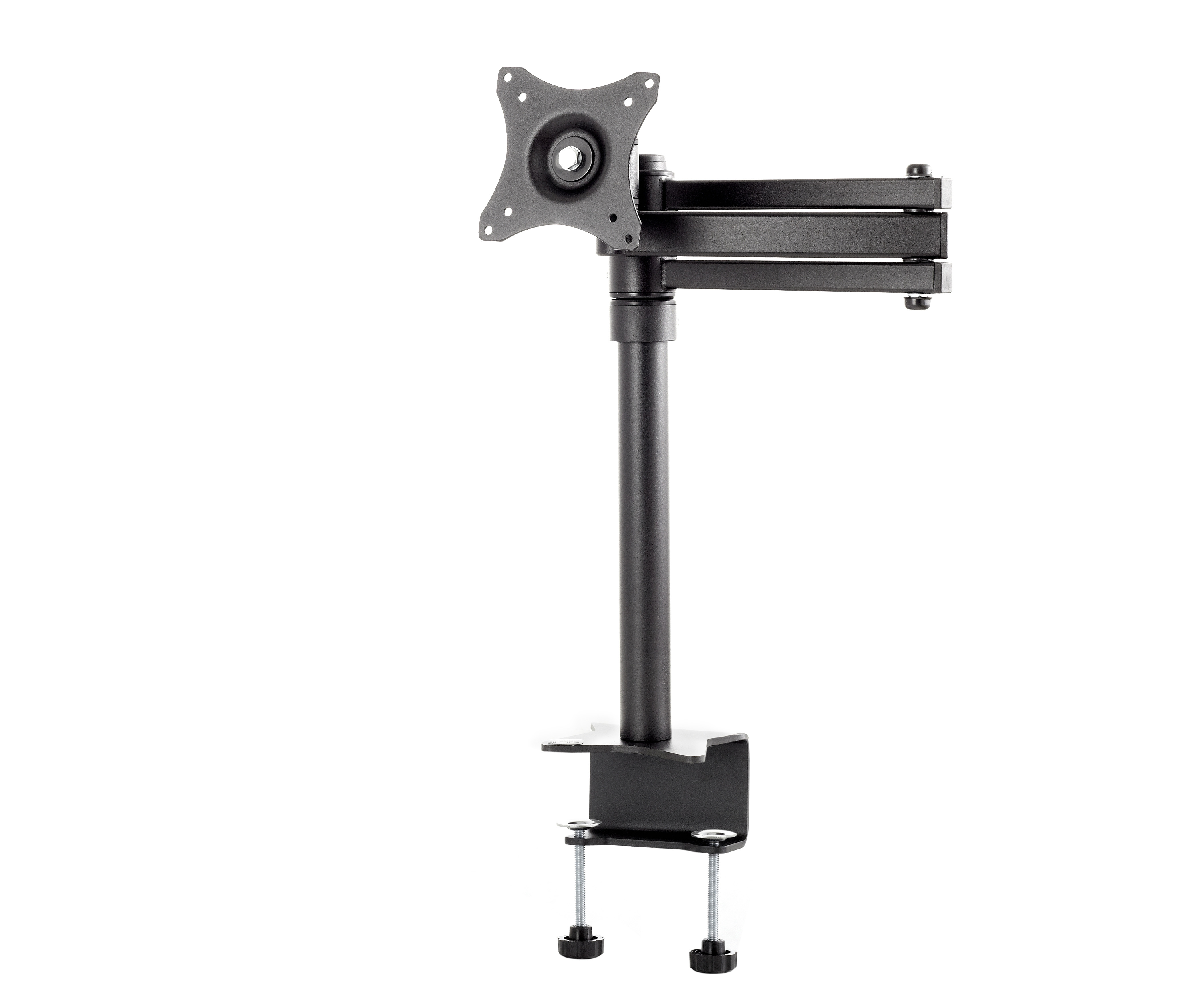 SV04c-B - Supporto da tavolo a doppio braccio per schermi da 10-29", nero