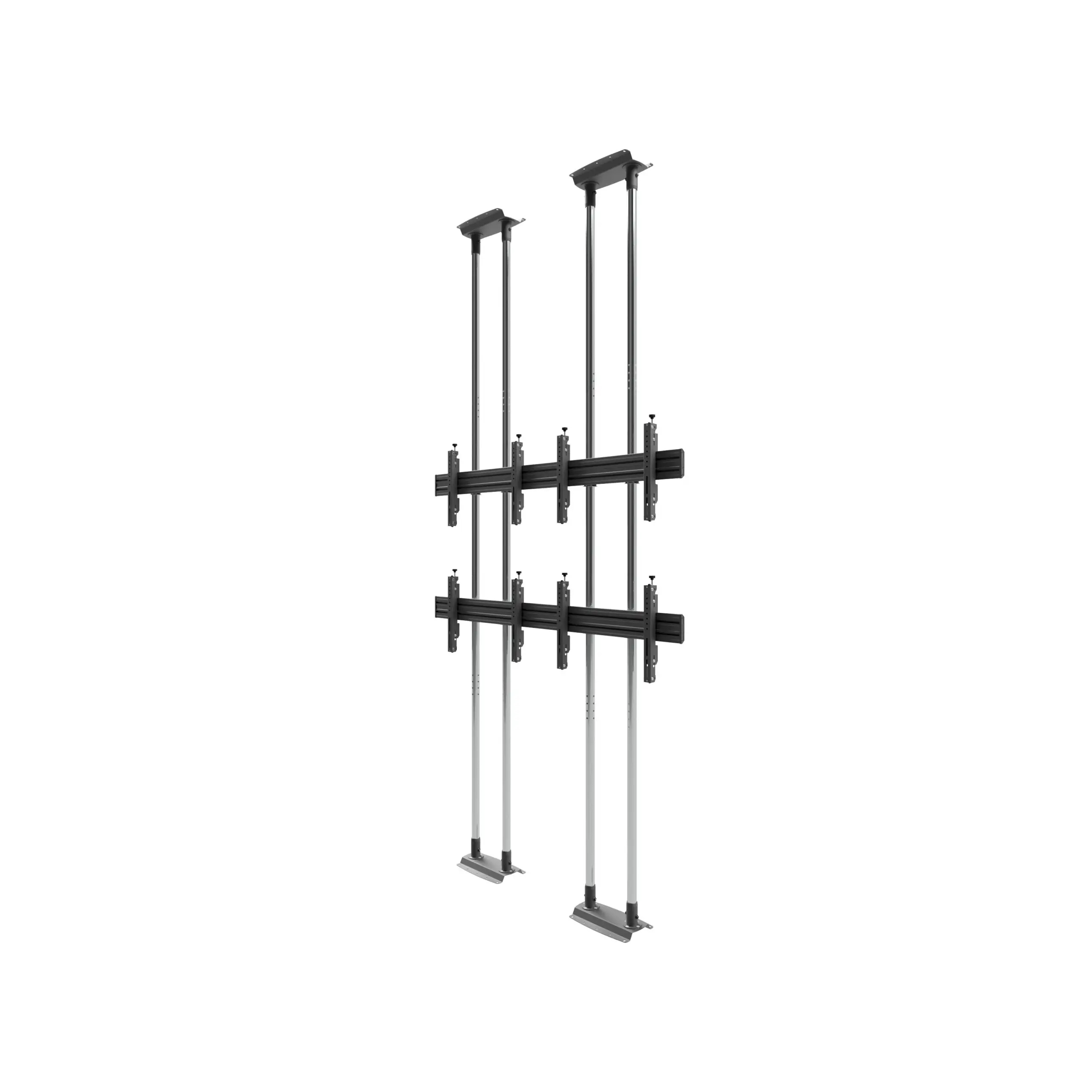 VWFCA2247-L - Montaggio a parete video con fissaggio da pavimento a soffitto, modulare 2x2, per schermi da 42-49", orizzontale