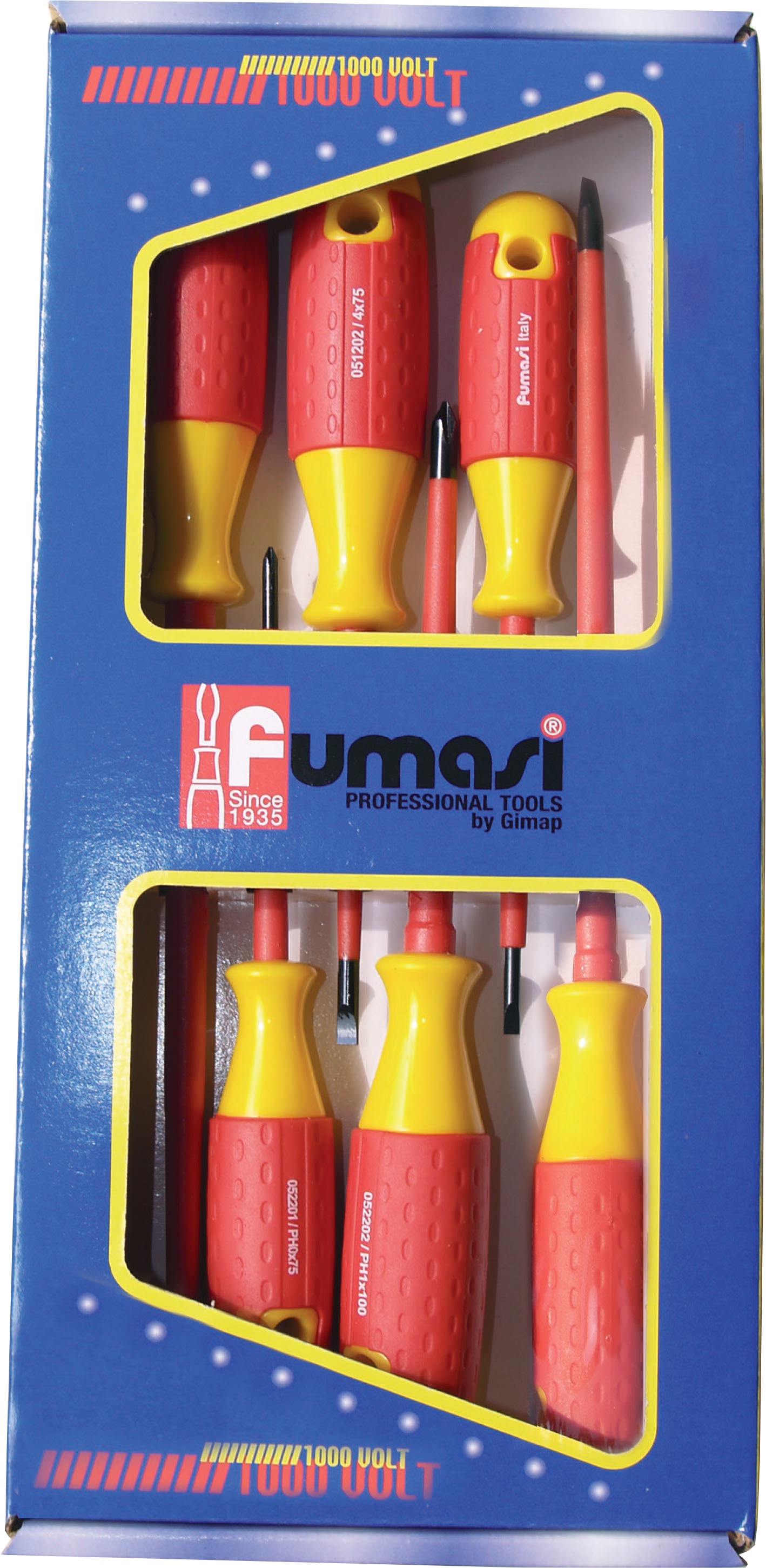 Set 094060 ASS.TO 6 GIRAVITI ISOLATI 1000V