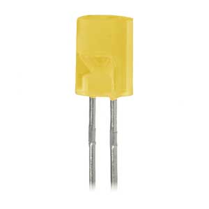 Led Cilindrico 5mm Piatto Verde LED/C/V-C