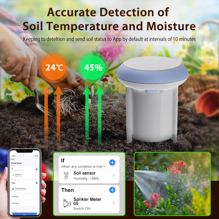 IR-SOIL Sensore umidità terreno smart da esterno