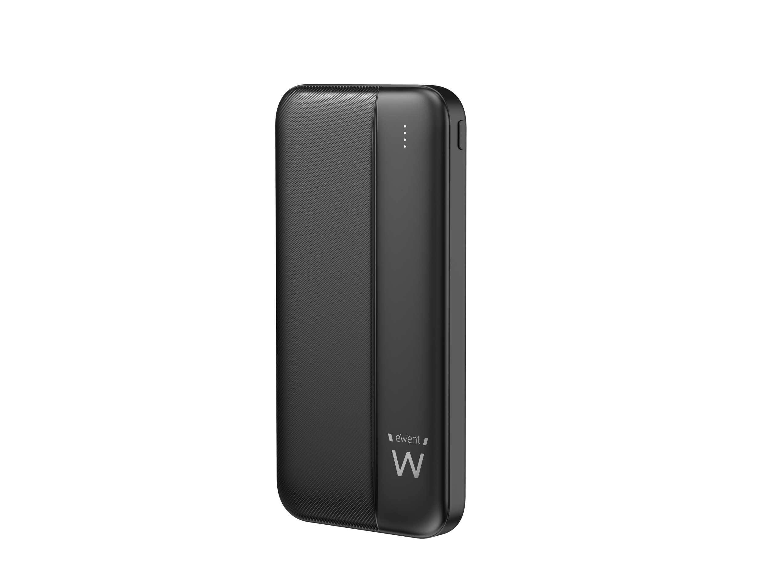 EW1161 - Power bank SLIM, 10.000 mAh, PD 22,5 W, 1 porta USB-C, 1 porta microUSB (ingresso), 1 porta Type-C, 2 porte USB-A (uscita), ABS, 136 x 69 x 15 mm, 197 g, nero