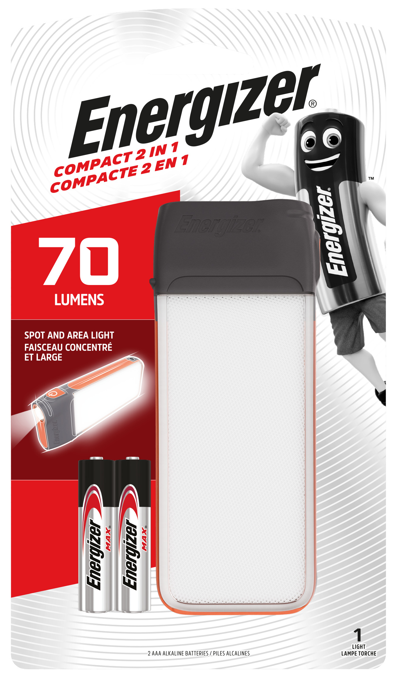 ENERGIZER EU Fusion Compact 2-in-1 2AAA 60 lumens, tray