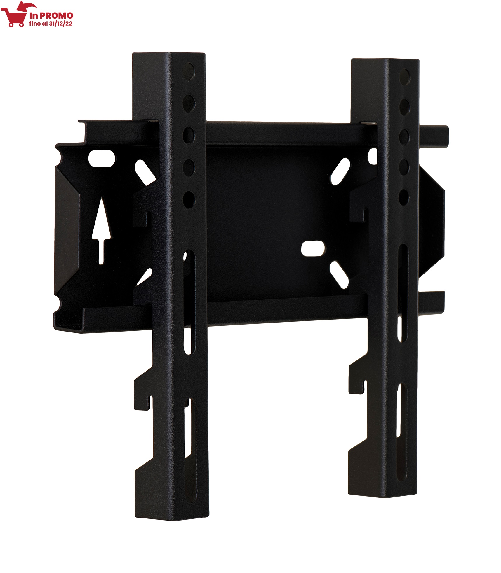 Supporto a parete fisso per TV da 22" - 42", colore nero, mod. MK-2242