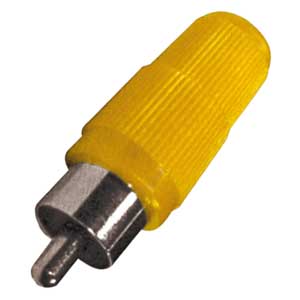 Spina Volante Coassiale Giallo RCA/400G-C