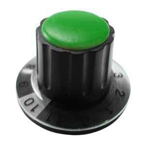 Manopola A Mandrino 36x22 Ø6 Verde MA/1146V