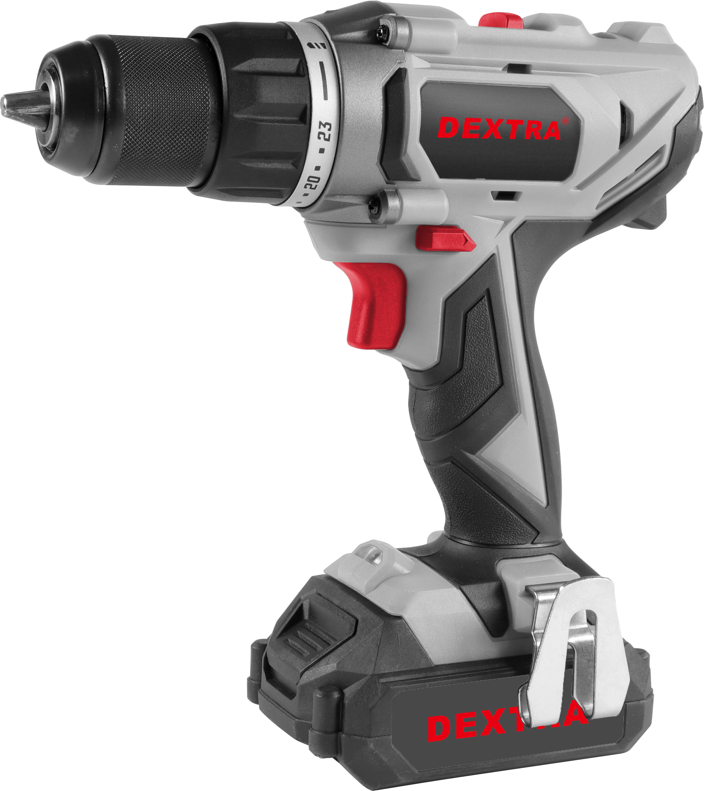 Trapano avvitatore 20V 50 N·m con mandrino 13 mm DEXTRA