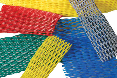 Bobina per manicotti in rete, marrone, 25m, per diam. 40-50mm
