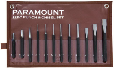 Set 12 pezzi Paramount (9 punzoni e 3 scalpelli)