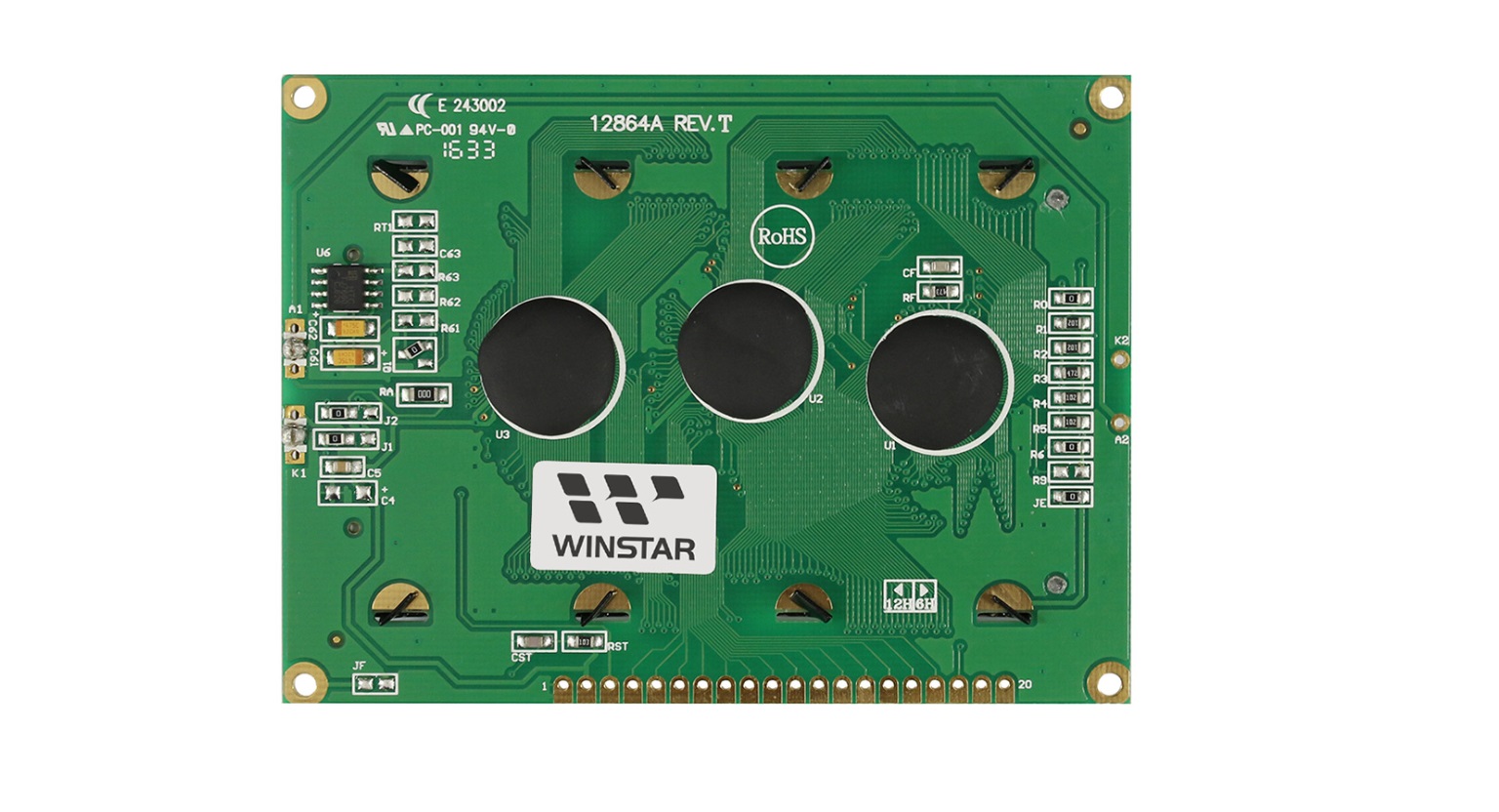 DISPLAY WG12864AB-TFK-V#N 128X64 GRPH LED W STN