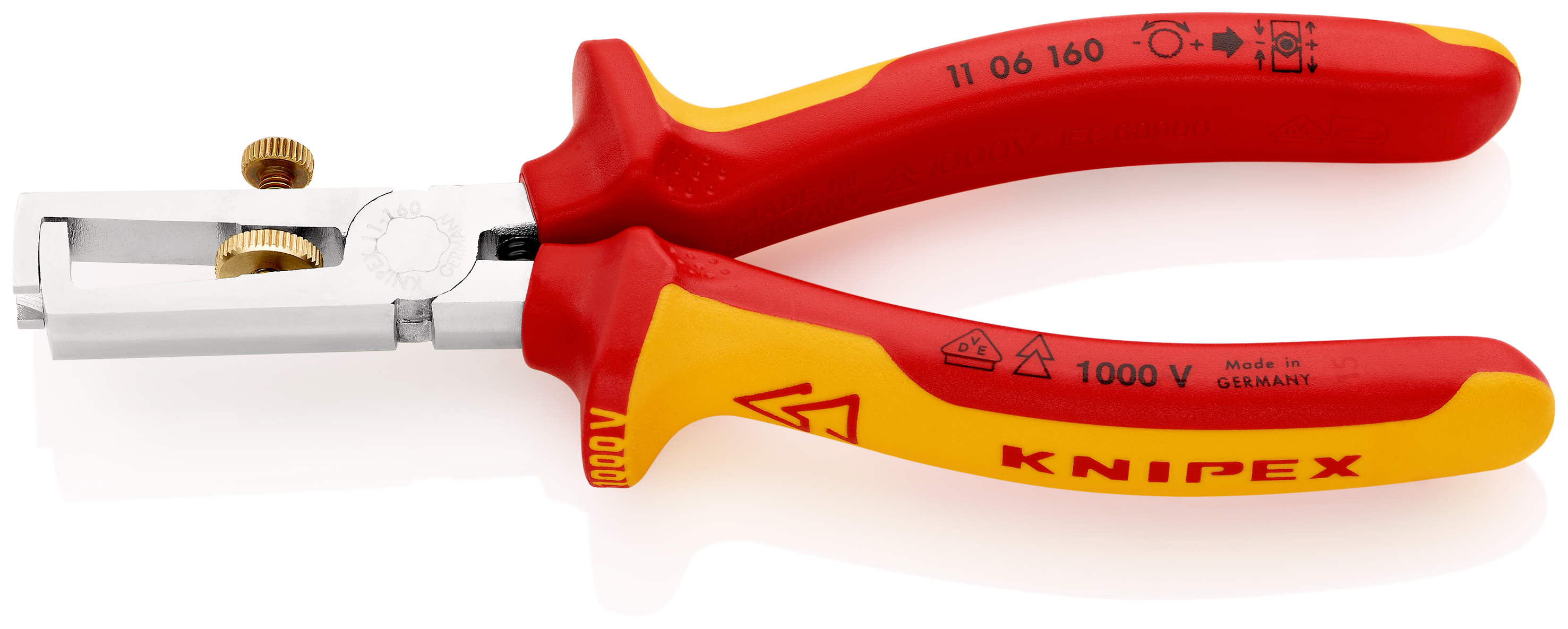 Pinza spelacavi 11 06 160 SB, isolamento a 1000V
