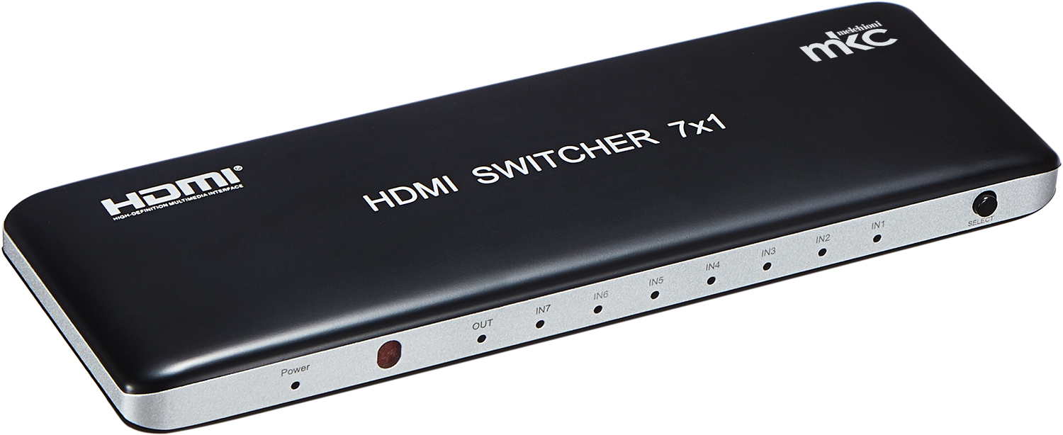 Selettore HDMI V2.0b UHD 4K/60Hz 7IN x 1OUT mod. MK-DSW7 2.0