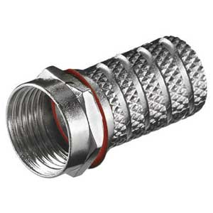 Connettore Femmina Maschio Avv. Cavo Rg58 Est.Ø5mm Ring Est. Rosso F/1501A-I