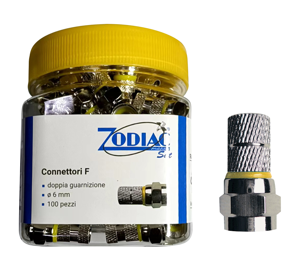 Connettori f in barattolo F 6MM C-ORING
