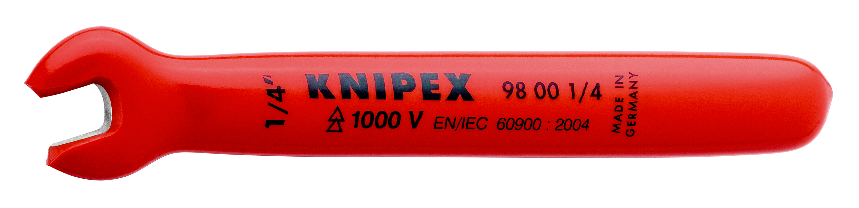 Chiave a forchetta semplice 98 00 1/4", isolamento a 1000V