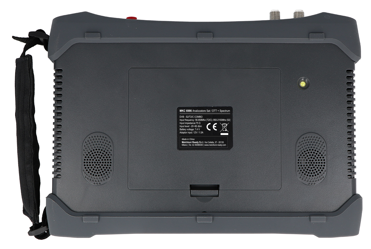 Analizzatore Satellitare Spectrum MKC 6986: H265 + 10bit + WiFi + Fibra Ottica