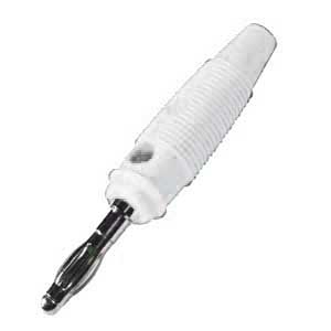 Spina Banana Professionale Ø4mm Foro Lat. Bianco BAPRO/433BIX-I