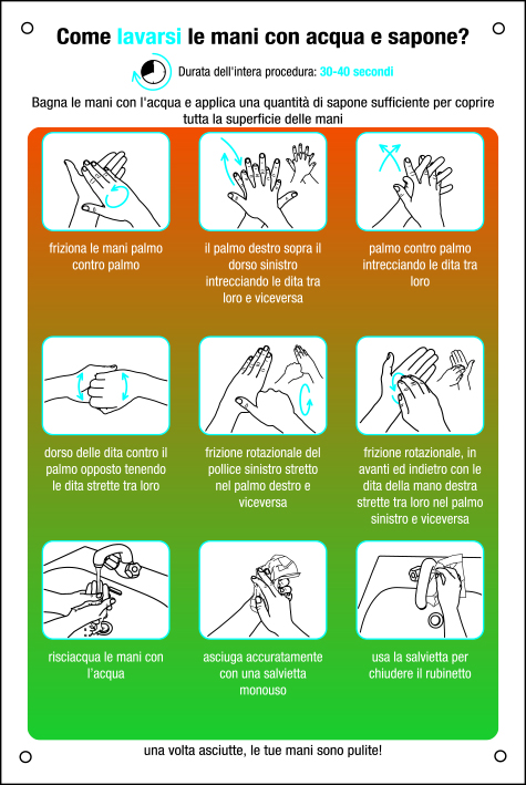cart. COME LAVARSI LE MANI CON ACQUA ... 333x470