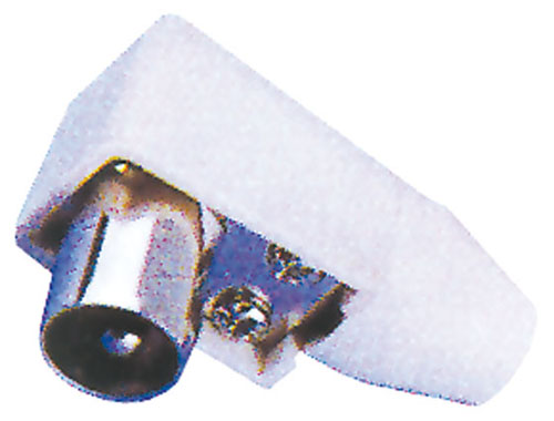 Spina coassiale tv 9,5 mm volante ad angolo