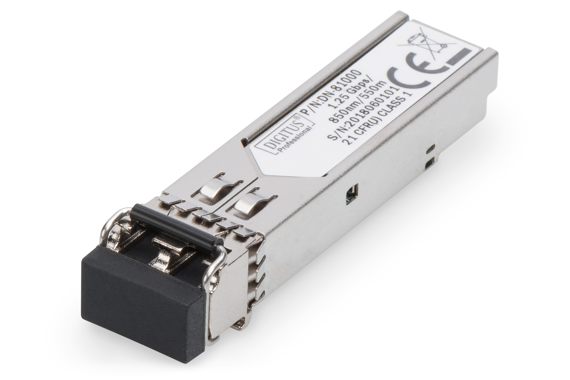 Digitus DN-81000 1.25 Gbps SFP modulo, Multimode LC Duplex Connector, 850nm, Up to 550m