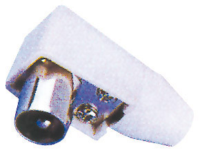 Spina coassiale tv 9,5 mm volante ad angolo (1 pz.) blister