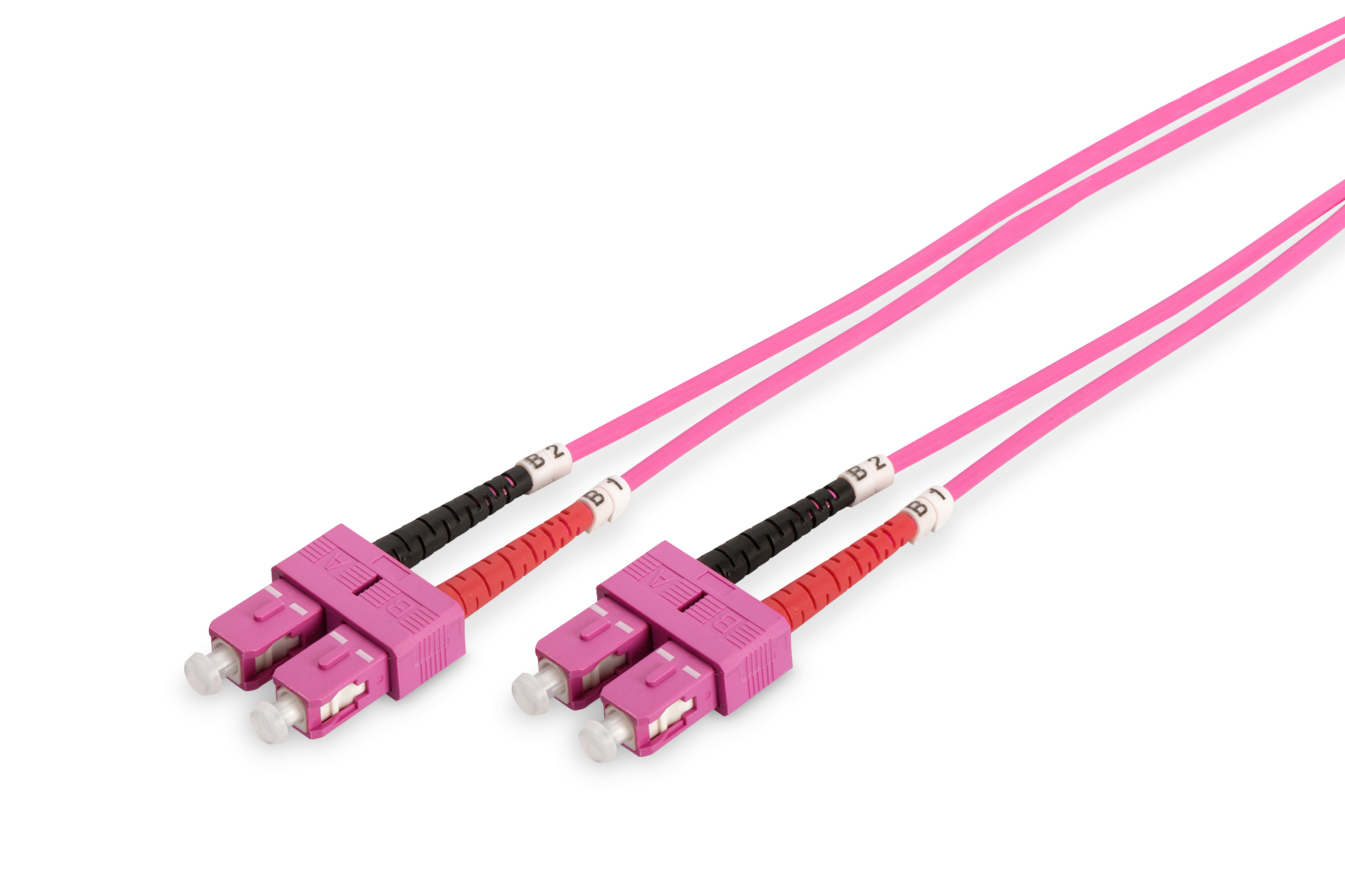 Digitus DK-2522-02-4 FO patch cord, duplex, SC to SC MM OM4 50/125 æ, 2 m