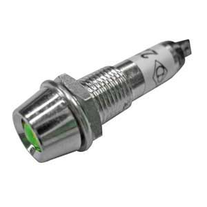 Segnalatore Neon 220V. Metallico Verde SEGN/32V-I