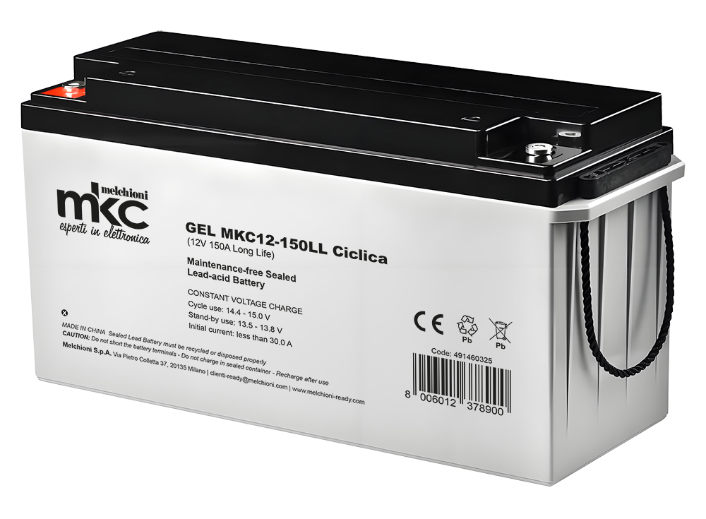 Accumulatore GEL MKC12-150LL 12V 150A Long Life 10 anni