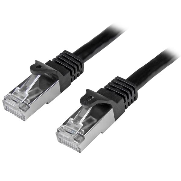 Startech.com N6SPAT50CMBK Cavo di rete Cat6 Ethernet Gigabit - Cavo Patch RJ45 SFTP da 50 cm - Nero