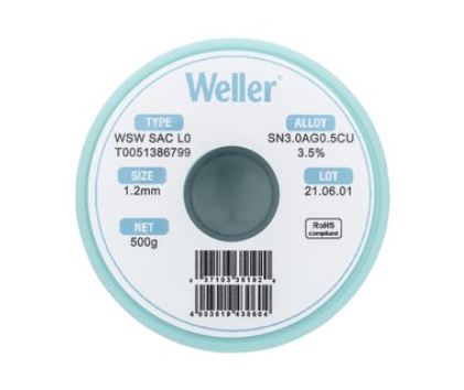 WSW SAC L0 Filo saldante, Ø 1,2 mm, 500 gr T0051386799 - Weller