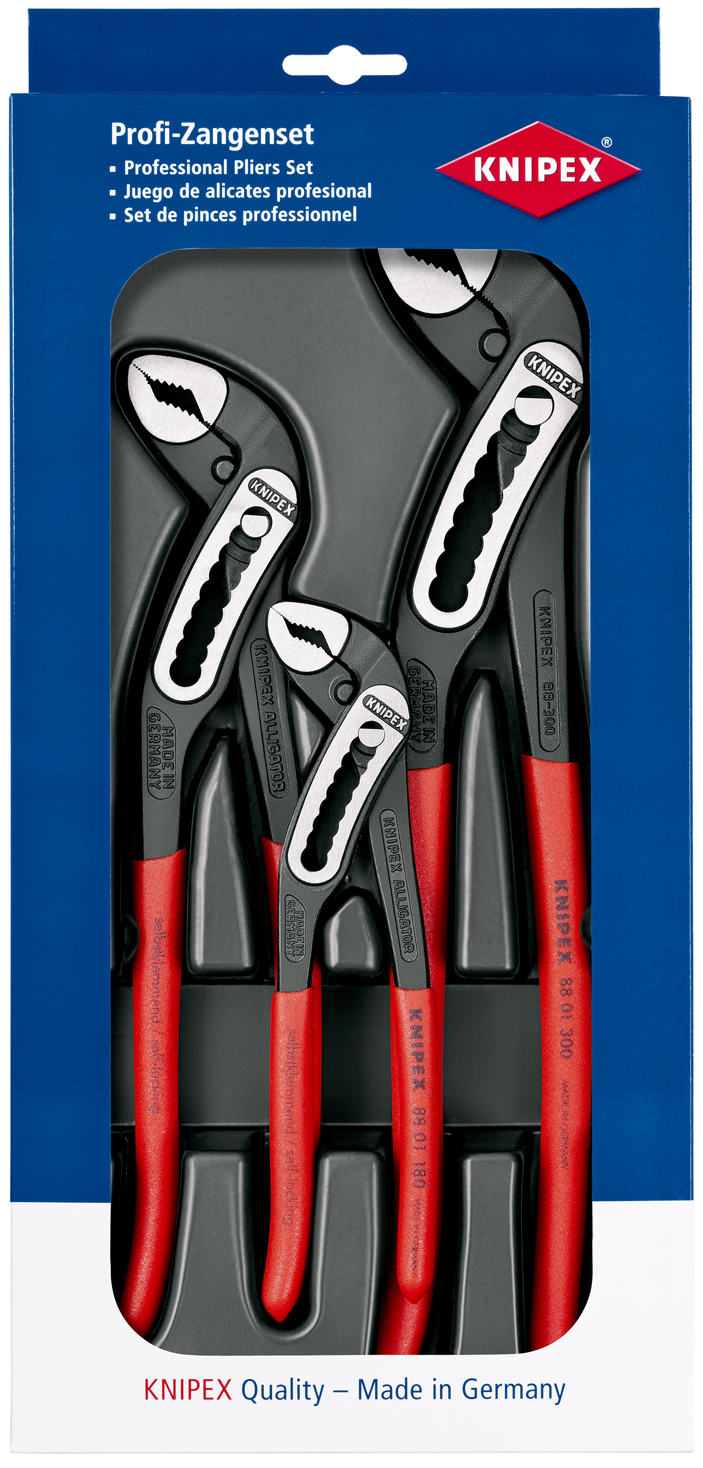 3 pappagalli giratubi Knipex Aligator