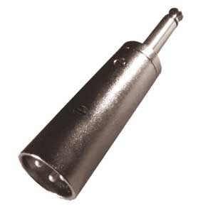 Adattatore Spina M.6,35-Spina Microfonica 3P. AD/627-I