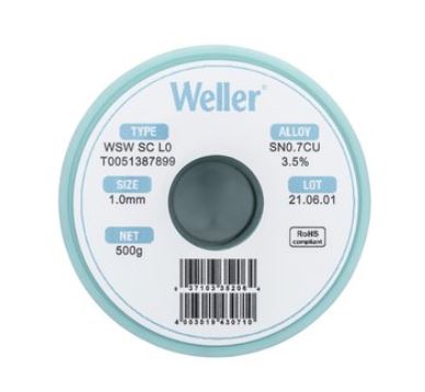 WSW SC L0 Filo saldante, Ø 1,0 mm, 500 gr T0051387899- Weller