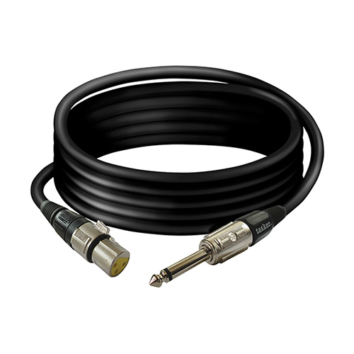 Cavo audio 3mt jack mono diam.mm 6,3 maschio xlr 3 poli femmina Tasker TK223