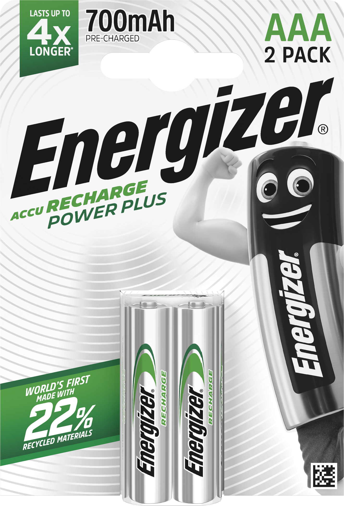 ENERGIZER Power Plus Rech AAA blister da 2 pezzi