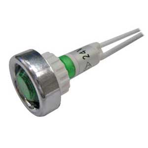 Portaled Metallico Cromato Ø 83 24V A Neon AP/SEGN/6G-I