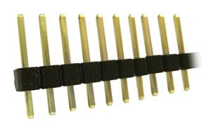 Connettore Str. M. 40P 2,54 Dorato H.6 CT/40-I