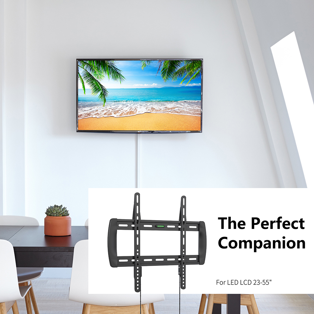 Supporto TV 22''-55'' a muro fisso nero, Mod. STV-IR-2255-FIXA
