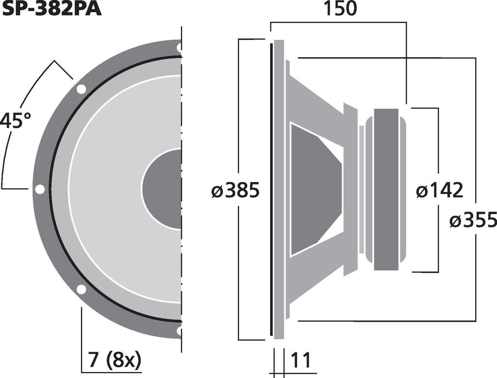 SP-382PA - woofer