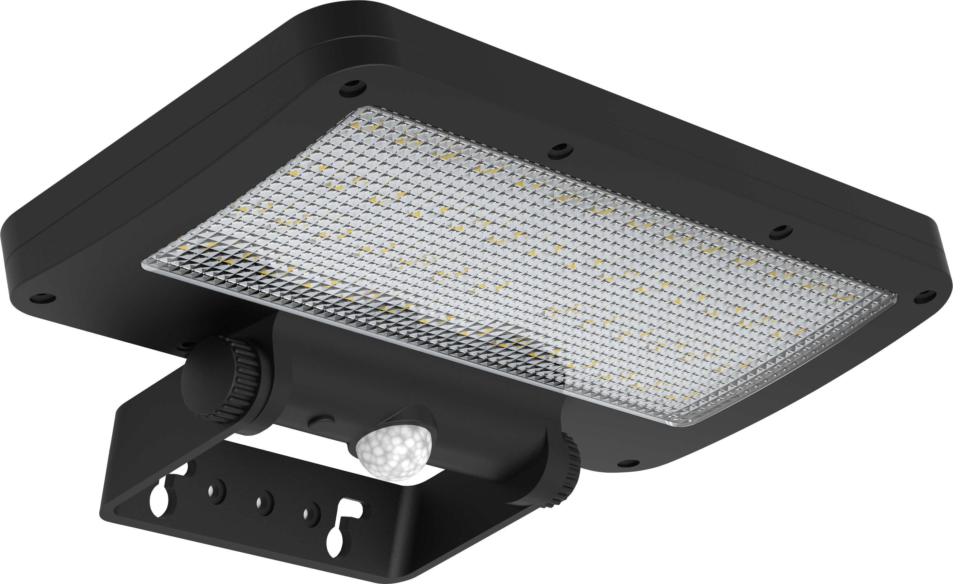 QUADRIO 5W - faretto solare a batteria 5W con snesore PIR