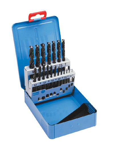 Set di 19 punte Jobber, 1-10mm X 0.5mm HSS nere rettificate