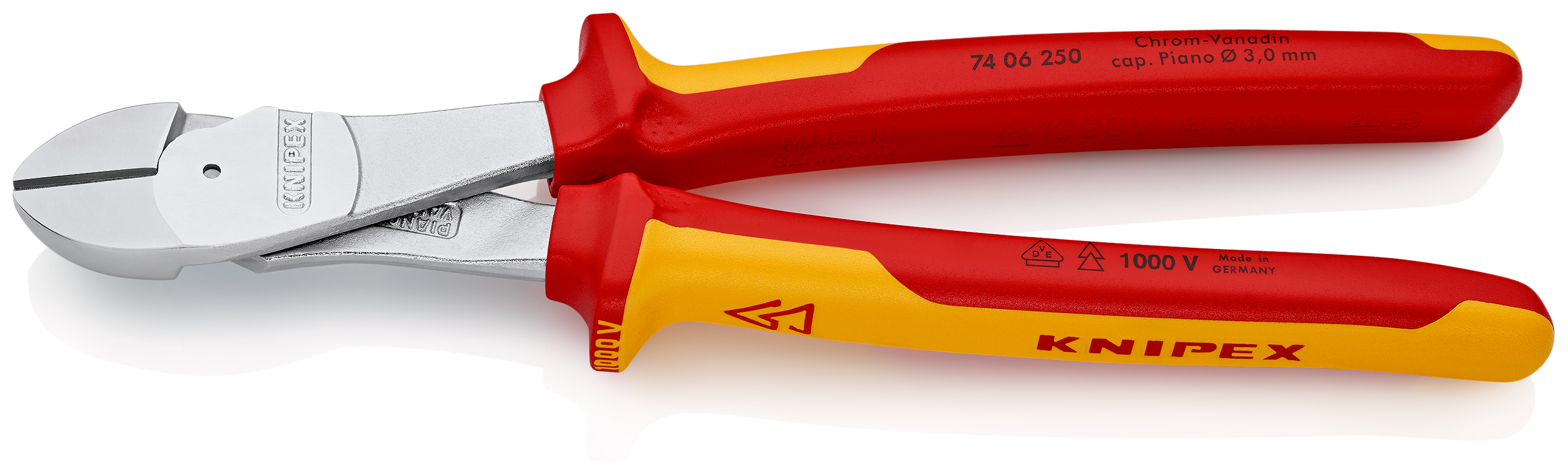 Tronchese laterale per meccanica 74 06 250, isolamento a 1000V