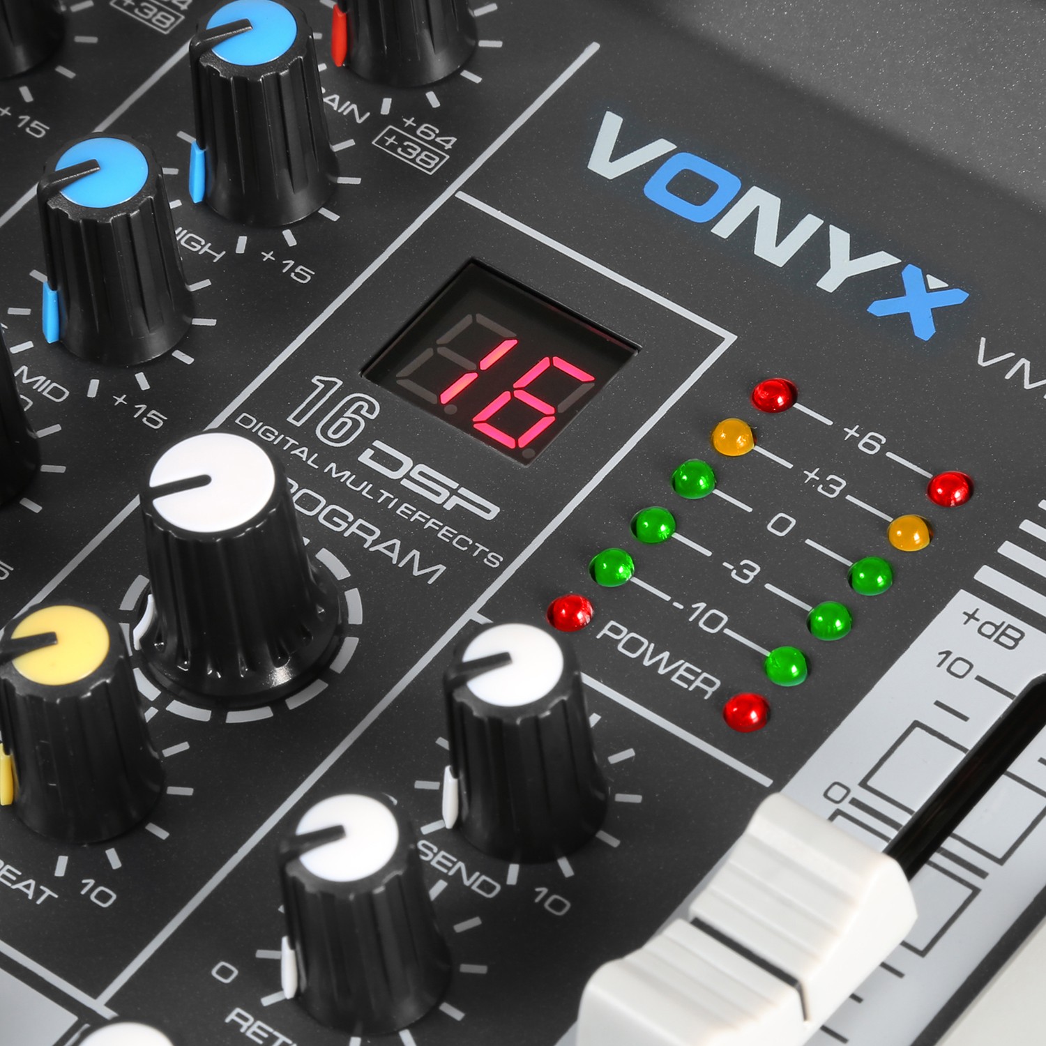 Mixer 6 canali funzione con DSP. Mod. VMM-K602