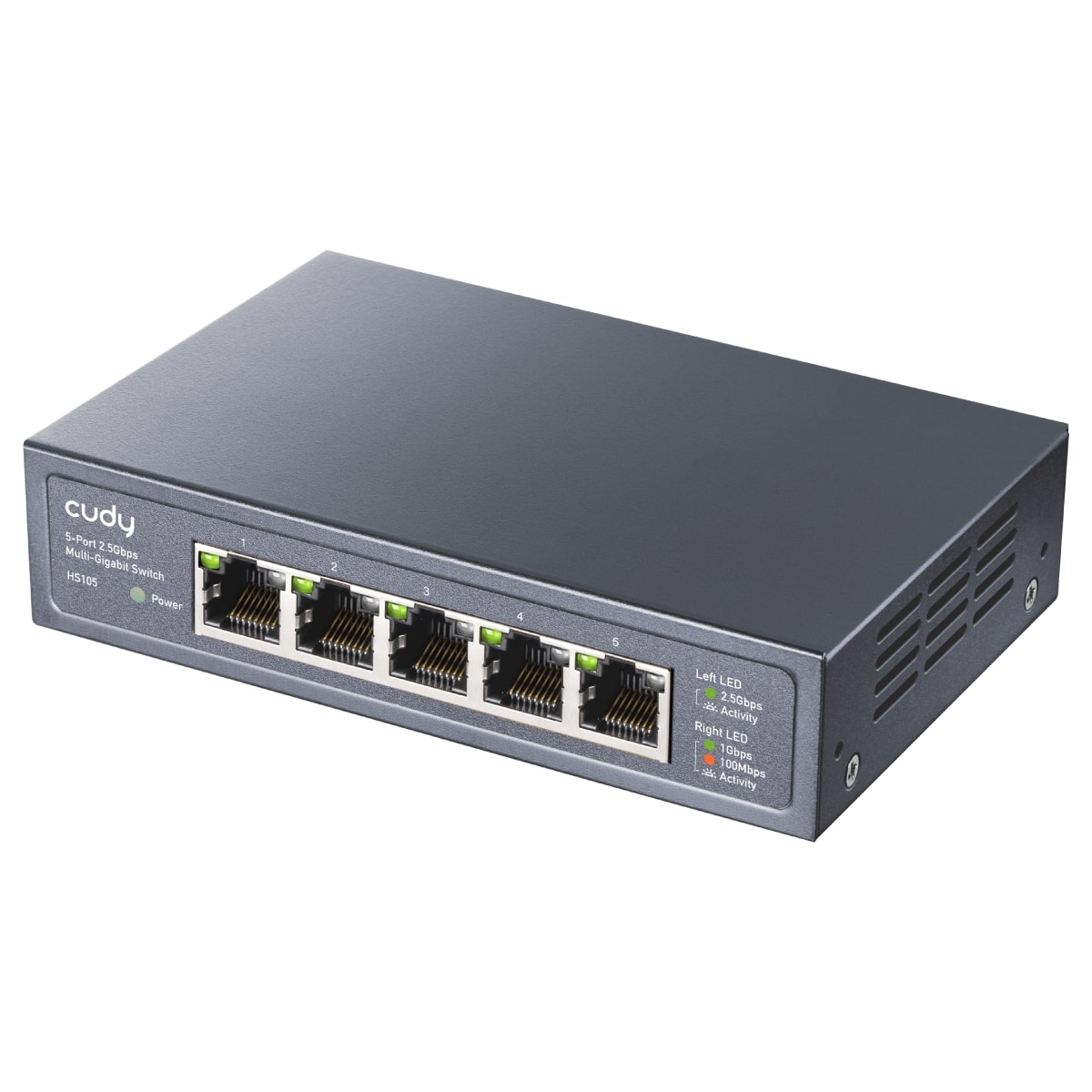HS105 - 5-Port 2.5G Metal Switch