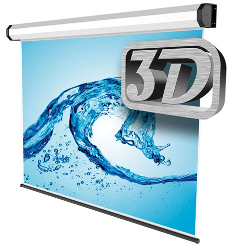 Schermo elettrico 200x200 cm - Tela 3D - Formato 1:1