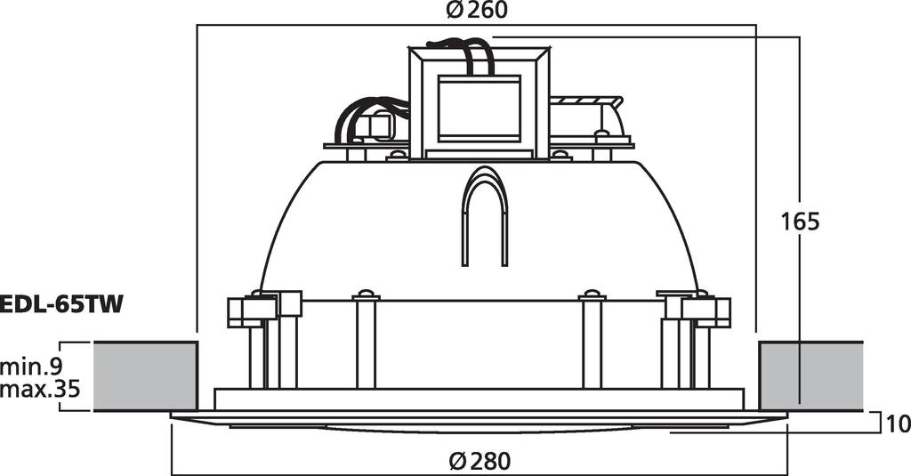 EDL-65TW - Cassa acustica PA