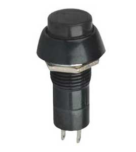 Pulsante N.O. 3A-125Vac Nero NAP/11N