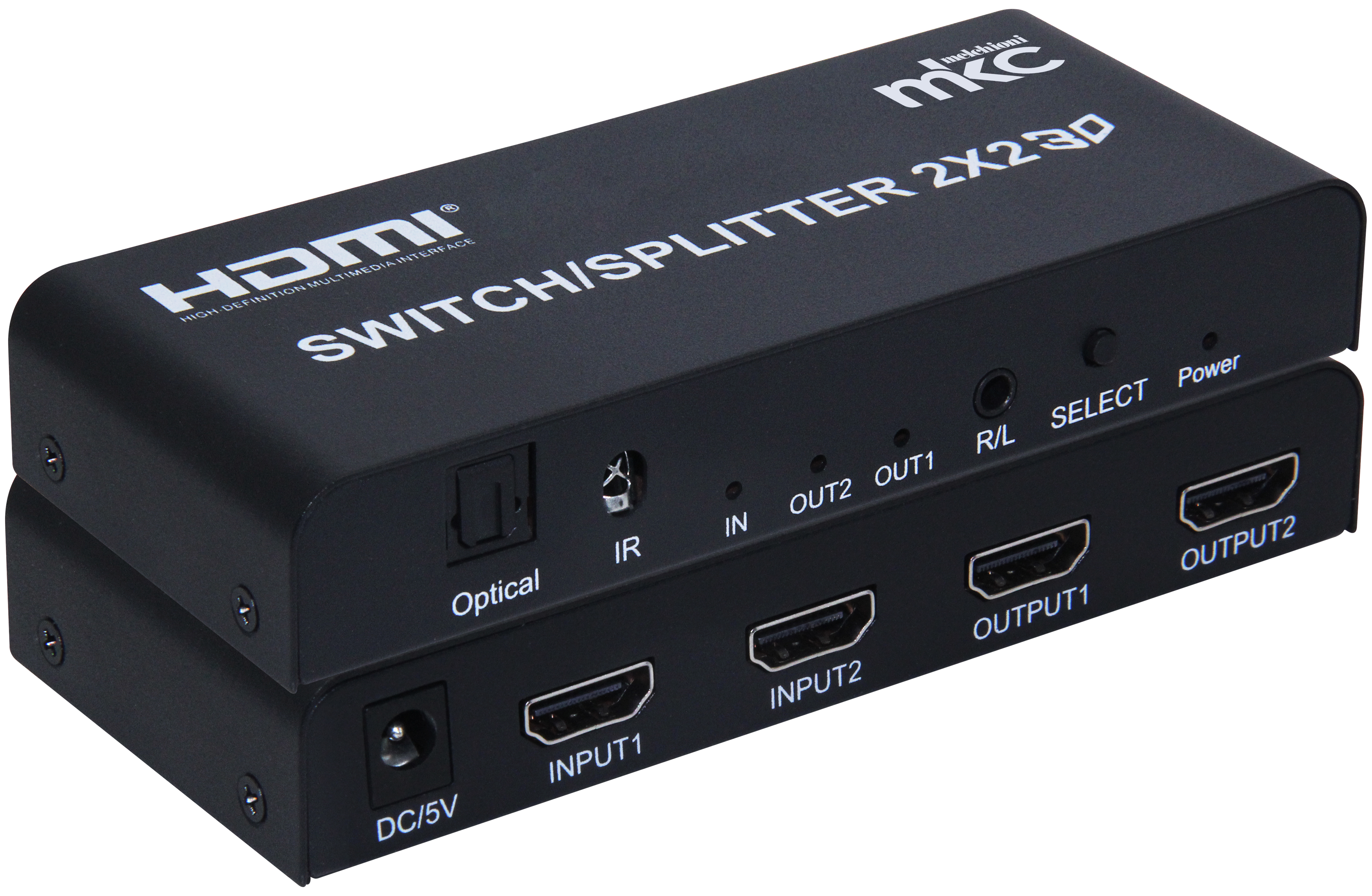 Divisore/Selettore HDMI 4K 60Hz V2.0a 2IN x 2OUT mod. MK-SS2-2-V2.0