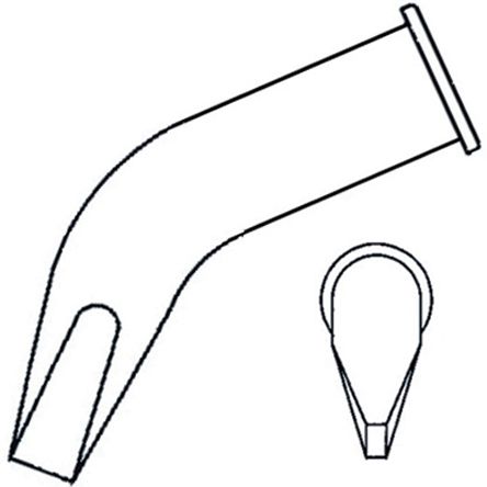 Punta Weller 0054446299 per Saldatore WSP150, 5 mm, Scalpello piegato